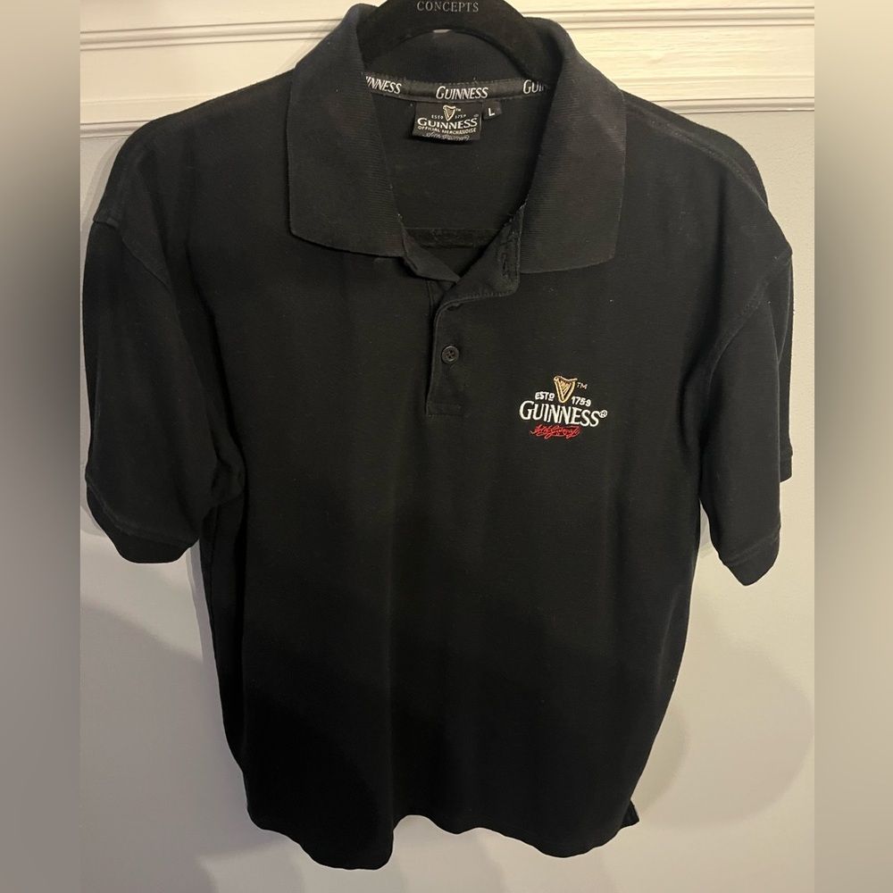 Guinness Black Polo Shirt